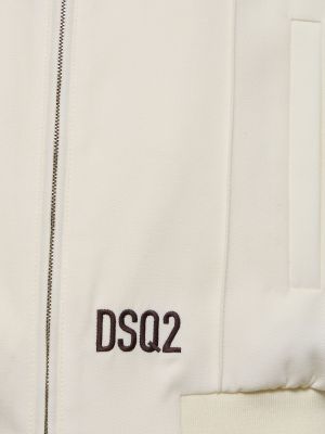 Vlněná bunda Dsquared2 bílá