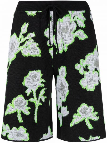 Pantalones cortos de flores Msgm negro