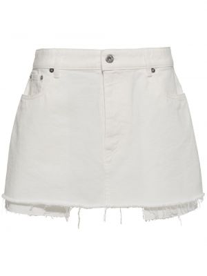 Jupe en jean Miu Miu blanc