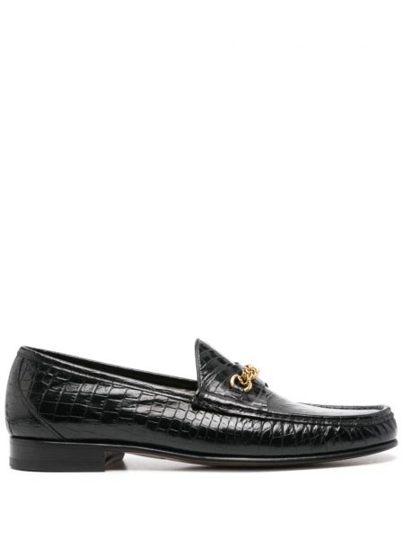 Læder loafers Tom Ford sort