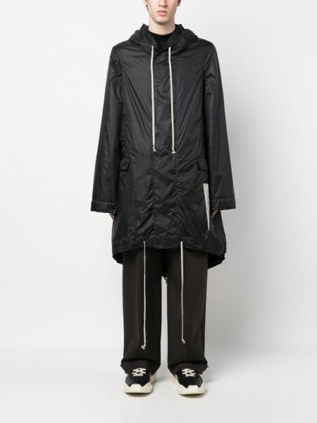 Manteau à capuche imperméable Rick Owens Drkshdw noir