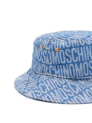 Jacquard mütze Moschino blau