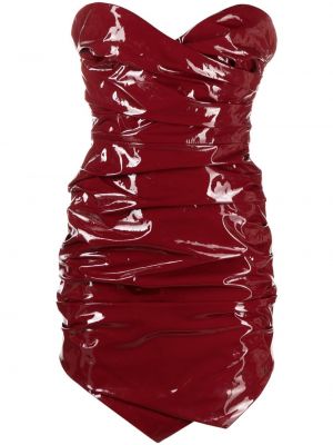 Viskózové koktejlové šaty The Attico - červená