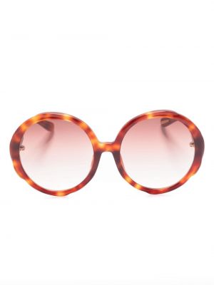 Oversized sluneční brýle Linda Farrow hnědé