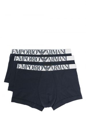 Boxershorts aus baumwoll Emporio Armani blau