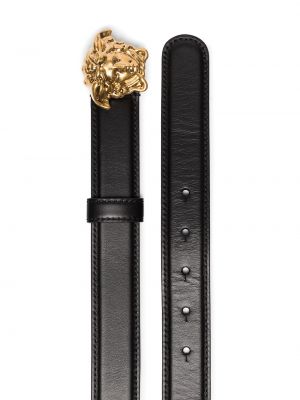 Cinturón con hebilla Versace negro