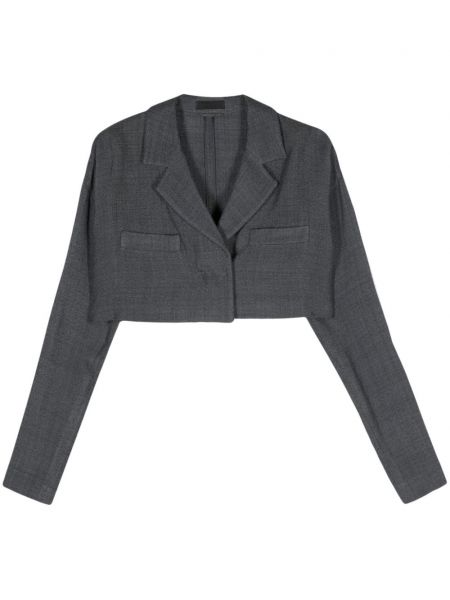 Veste courte en tricot Prada Pre-owned gris