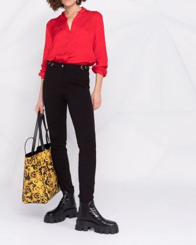 Camisa vaquera con estampado Versace Jeans Couture rojo