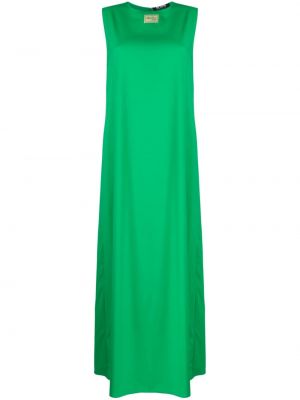 Vlnené dlouhé šaty Raf Simons zelená