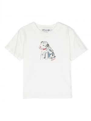 T-shirt con stampa Bonpoint bianco