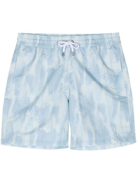 Kratke hlače s potiskom z abstraktnimi vzorci Frescobol Carioca modra