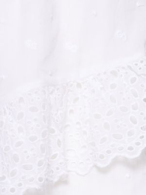 Minigonna ricamata Marant étoile bianco
