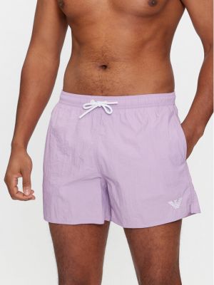 Hlače Emporio Armani Underwear vijolična