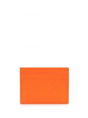 Kožená peněženka Balenciaga oranžová
