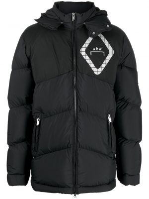 Péřová bunda s kapucí A-cold-wall* černá