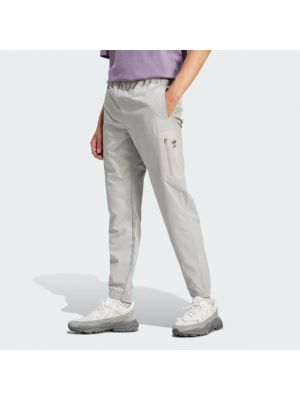 Pantalon cargo en coton Adidas gris