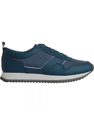 Кружевные кроссовки на шнуровке Calvin Klein синие