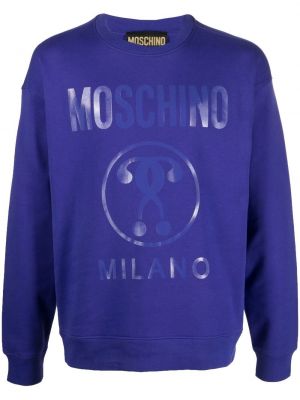 Trykt sweatshirt Moschino lilla