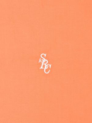 Chemise brodée en coton Sporty & Rich orange