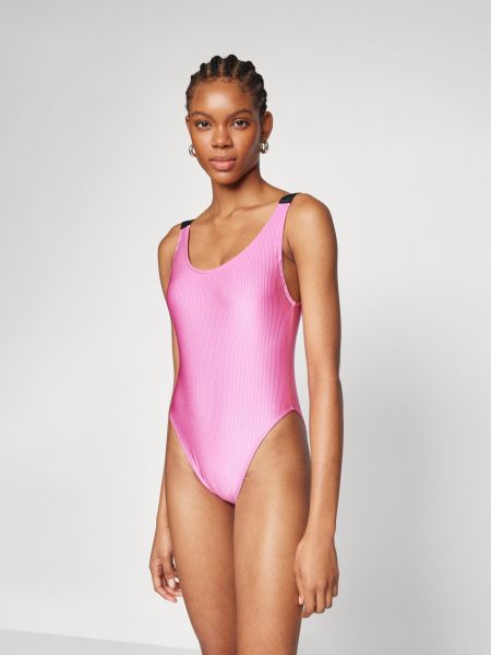 Слитный купальник Calvin Klein Swimwear розовый