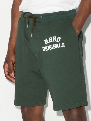Shorts mit print Neighborhood grün