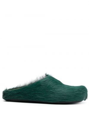Domáce papuče s kožušinou Marni zelená