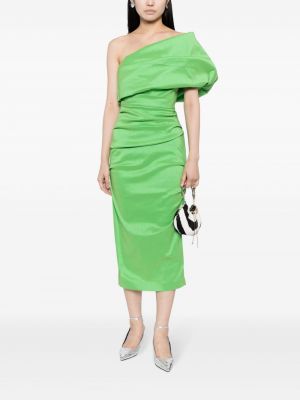 Asymetrické večerní šaty Rachel Gilbert zelené