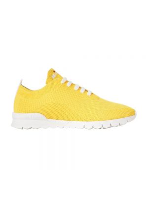 Dzianinowe sneakersy Kiton żółte