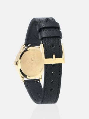 Kožené hodinky Gucci čierna