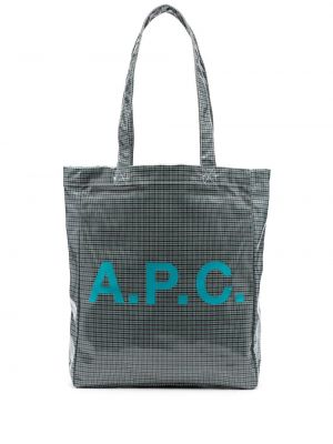 Trykt shoppingbag A.p.c. blå