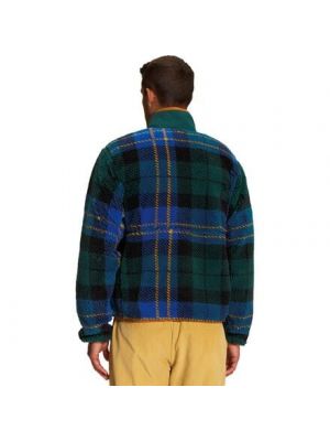Жаккардовый клетчатый пуловер с принтом The North Face зеленый