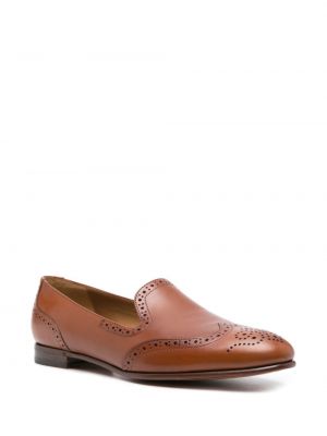 Nahast loafer-kingad Ralph Lauren Collection pruun