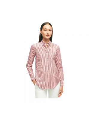Różowa koszula na guziki bawełniana Brooks Brothers