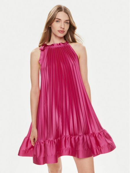Коктейлна рокля Dixie розово