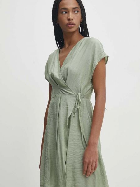 Платье мини Answear Lab зеленое