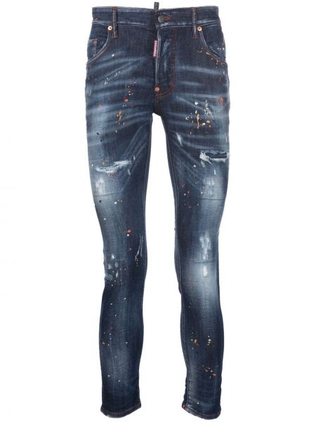 Skinny fit-jeans Dsquared2 blå