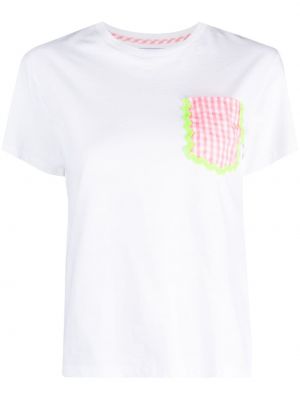 Тениска с принт с джобове Mc2 Saint Barth бяло