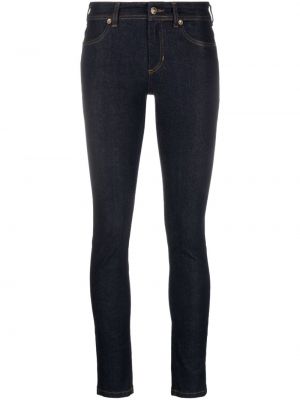 Modré skinny džíny Versace Jeans Couture