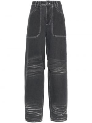 Voľné džínsy Cannari Concept sivá