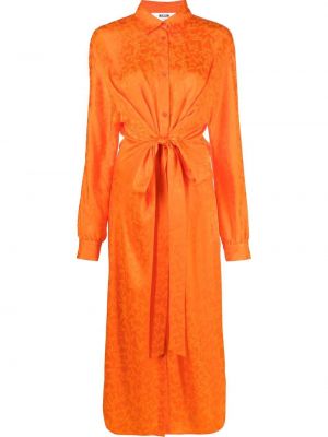 Trykt dress Msgm oransje