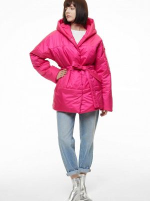 Утепленная демисезонная куртка Vamponi розовая