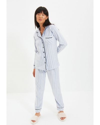 Pletena pižama s črtami Trendyol