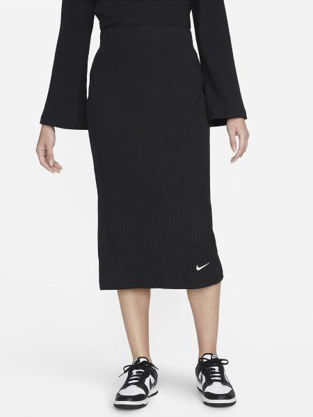 Черная юбка миди Nike