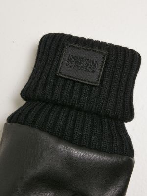 Кожени ръкавици Urban Classics черно