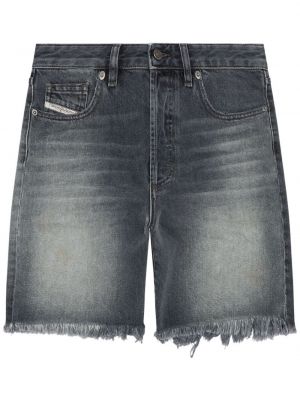 Kratke jeans hlače Diesel črna