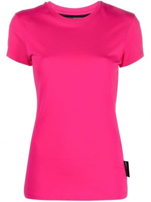 Bavlnené športové tričko Plein Sport ružová