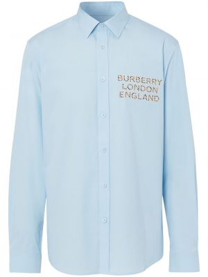 Camisa con apliques Burberry azul