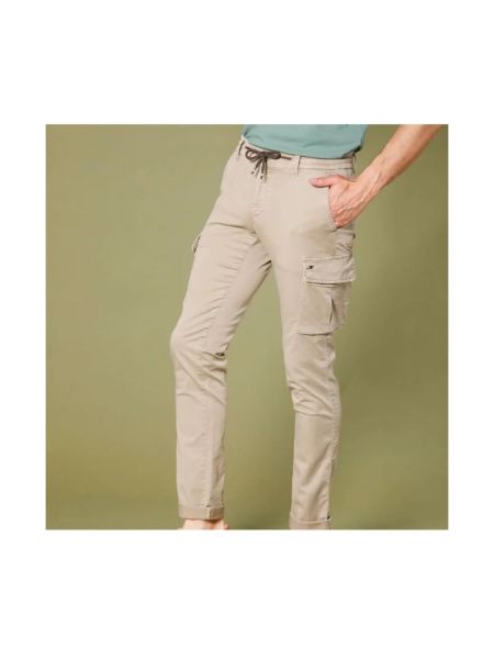 Pantalones cargo slim fit Mason's beige