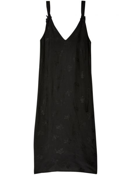 Φόρεμα με λαιμόκοψη v Uma Wang μαύρο