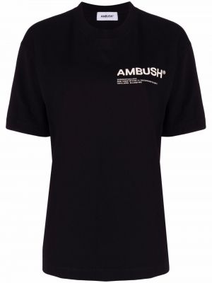 Camiseta de tela jersey Ambush negro